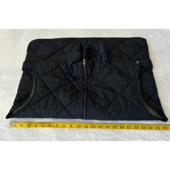 J. Crew Quilted Vest Men's Authentic Outerwear Full Zip Black Size Medium - Picture 4 of 9